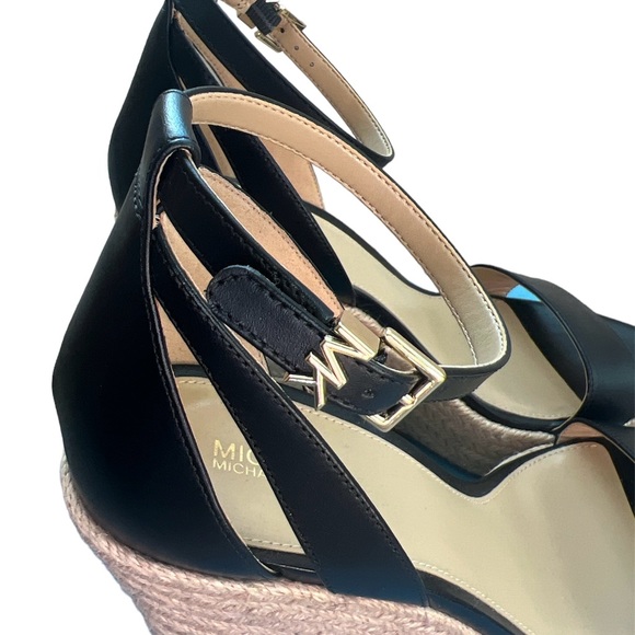 Michael Kors Black Wedge Sandals. Size 10M. NWOT. - Picture 3 of 6